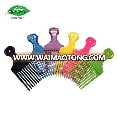 Custom make plastic pick up afro beauty hair comb