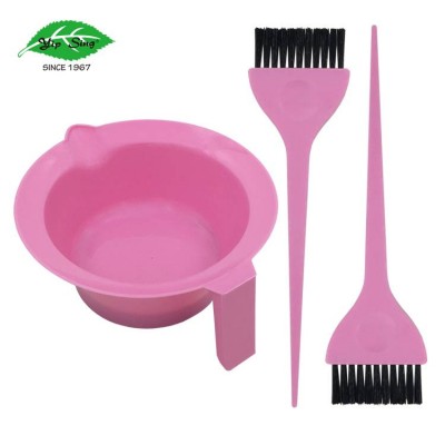 Hot Sales Hairdresser 3pcs Hair Dye Brush Bowl Dye Hair Equipment