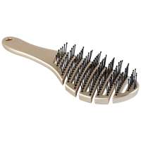 ANTS040 Anti-Static Curved Round Hair Extension Brush Private Label Plastic Detangling Comb Wide Tooth Hair Brush Combs