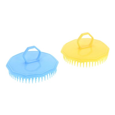 Popular Finger Handle Round Wash Scalp Shampoo Hair Brush